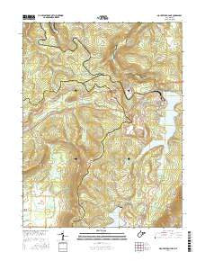 Mount Storm Lake West Virginia Current topographic map, 1:24000 scale, 7.5 X 7.5 Minute, Year 2016