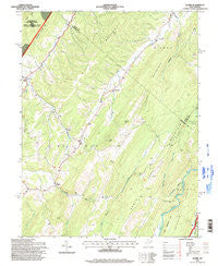 Mozer West Virginia Historical topographic map, 1:24000 scale, 7.5 X 7.5 Minute, Year 1995