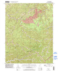 Mud West Virginia Historical topographic map, 1:24000 scale, 7.5 X 7.5 Minute, Year 1996