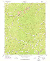 Mud West Virginia Historical topographic map, 1:24000 scale, 7.5 X 7.5 Minute, Year 1962