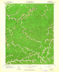 Mud West Virginia Historical topographic map, 1:24000 scale, 7.5 X 7.5 Minute, Year 1962
