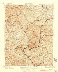 Mullens West Virginia Historical topographic map, 1:62500 scale, 15 X 15 Minute, Year 1925
