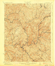 Mullens West Virginia Historical topographic map, 1:62500 scale, 15 X 15 Minute, Year 1927