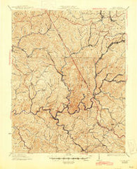 Mullens West Virginia Historical topographic map, 1:62500 scale, 15 X 15 Minute, Year 1927