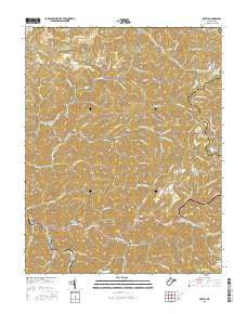 Myrtle West Virginia Current topographic map, 1:24000 scale, 7.5 X 7.5 Minute, Year 2016