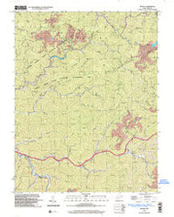Myrtle West Virginia Historical topographic map, 1:24000 scale, 7.5 X 7.5 Minute, Year 1996