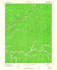 Myrtle West Virginia Historical topographic map, 1:24000 scale, 7.5 X 7.5 Minute, Year 1963