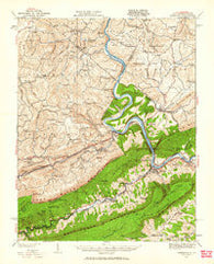 Narrows Virginia Historical topographic map, 1:62500 scale, 15 X 15 Minute, Year 1932