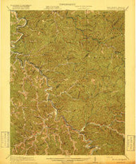 Naugatuck West Virginia Historical topographic map, 1:62500 scale, 15 X 15 Minute, Year 1917