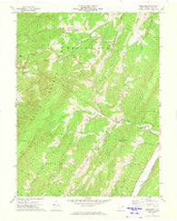 Needmore West Virginia Historical topographic map, 1:24000 scale, 7.5 X 7.5 Minute, Year 1970