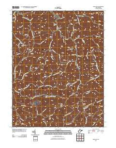 Nestlow West Virginia Historical topographic map, 1:24000 scale, 7.5 X 7.5 Minute, Year 2011