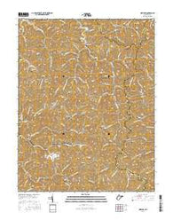 Nestlow West Virginia Current topographic map, 1:24000 scale, 7.5 X 7.5 Minute, Year 2016