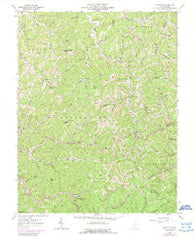 Nestlow West Virginia Historical topographic map, 1:24000 scale, 7.5 X 7.5 Minute, Year 1962