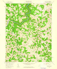 Nestorville West Virginia Historical topographic map, 1:24000 scale, 7.5 X 7.5 Minute, Year 1958