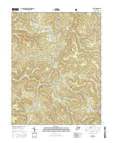 Nettie West Virginia Current topographic map, 1:24000 scale, 7.5 X 7.5 Minute, Year 2016