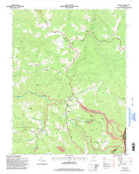 Nettie West Virginia Historical topographic map, 1:24000 scale, 7.5 X 7.5 Minute, Year 1995