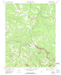 Nettie West Virginia Historical topographic map, 1:24000 scale, 7.5 X 7.5 Minute, Year 1972