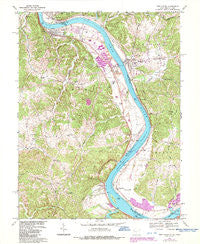 New Haven West Virginia Historical topographic map, 1:24000 scale, 7.5 X 7.5 Minute, Year 1968