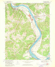 New Haven West Virginia Historical topographic map, 1:24000 scale, 7.5 X 7.5 Minute, Year 1968