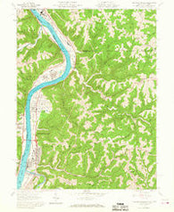 New Martinsville West Virginia Historical topographic map, 1:24000 scale, 7.5 X 7.5 Minute, Year 1960