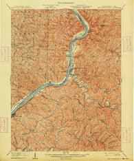 New Martinsville West Virginia Historical topographic map, 1:62500 scale, 15 X 15 Minute, Year 1906