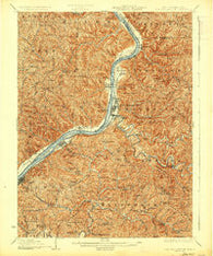 New Martinsville West Virginia Historical topographic map, 1:62500 scale, 15 X 15 Minute, Year 1926
