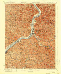 New Martinsville West Virginia Historical topographic map, 1:62500 scale, 15 X 15 Minute, Year 1926