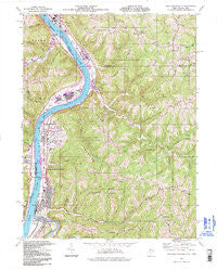 New Martinsville West Virginia Historical topographic map, 1:24000 scale, 7.5 X 7.5 Minute, Year 1994