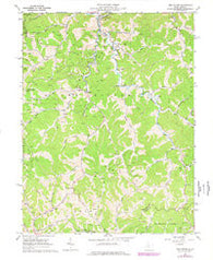 New Milton West Virginia Historical topographic map, 1:24000 scale, 7.5 X 7.5 Minute, Year 1965