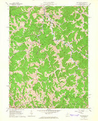 New Milton West Virginia Historical topographic map, 1:24000 scale, 7.5 X 7.5 Minute, Year 1965