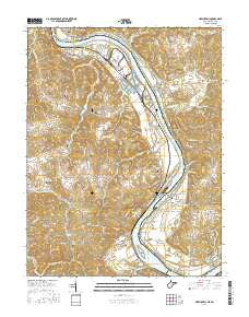 New Haven West Virginia Current topographic map, 1:24000 scale, 7.5 X 7.5 Minute, Year 2016