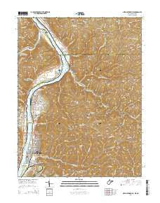New Martinsville West Virginia Historical topographic map, 1:24000 scale, 7.5 X 7.5 Minute, Year 2014