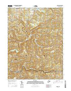 Newburg West Virginia Historical topographic map, 1:24000 scale, 7.5 X 7.5 Minute, Year 2014