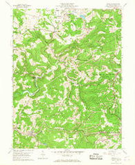 Newburg West Virginia Historical topographic map, 1:24000 scale, 7.5 X 7.5 Minute, Year 1960