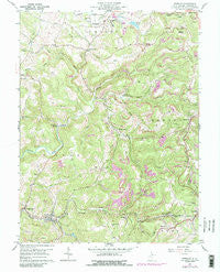 Newburg West Virginia Historical topographic map, 1:24000 scale, 7.5 X 7.5 Minute, Year 1960