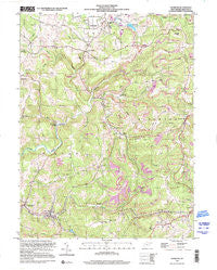 Newburg West Virginia Historical topographic map, 1:24000 scale, 7.5 X 7.5 Minute, Year 1997