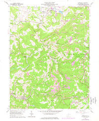 Newburg West Virginia Historical topographic map, 1:24000 scale, 7.5 X 7.5 Minute, Year 1960