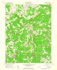 Newburg West Virginia Historical topographic map, 1:24000 scale, 7.5 X 7.5 Minute, Year 1960