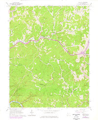 Newton West Virginia Historical topographic map, 1:24000 scale, 7.5 X 7.5 Minute, Year 1966