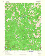 Newton West Virginia Historical topographic map, 1:24000 scale, 7.5 X 7.5 Minute, Year 1966