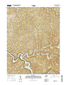 Newville West Virginia Current topographic map, 1:24000 scale, 7.5 X 7.5 Minute, Year 2016