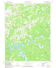 Newville West Virginia Historical topographic map, 1:24000 scale, 7.5 X 7.5 Minute, Year 1967