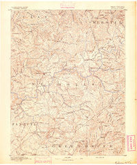 Nicholas West Virginia Historical topographic map, 1:125000 scale, 30 X 30 Minute, Year 1891