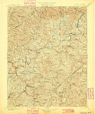 Nicholas West Virginia Historical topographic map, 1:125000 scale, 30 X 30 Minute, Year 1901