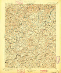 Nicholas West Virginia Historical topographic map, 1:125000 scale, 30 X 30 Minute, Year 1901