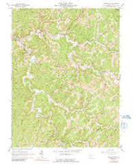 Normantown West Virginia Historical topographic map, 1:24000 scale, 7.5 X 7.5 Minute, Year 1966