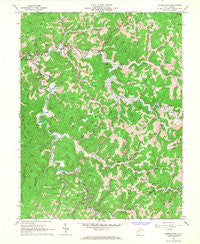 Normantown West Virginia Historical topographic map, 1:24000 scale, 7.5 X 7.5 Minute, Year 1966