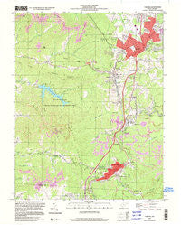 Oak Hill West Virginia Historical topographic map, 1:24000 scale, 7.5 X 7.5 Minute, Year 1997