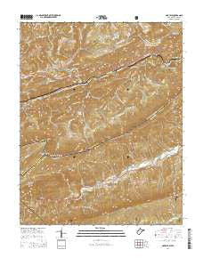 Oakvale West Virginia Historical topographic map, 1:24000 scale, 7.5 X 7.5 Minute, Year 2014