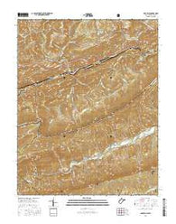 Oakvale West Virginia Current topographic map, 1:24000 scale, 7.5 X 7.5 Minute, Year 2016